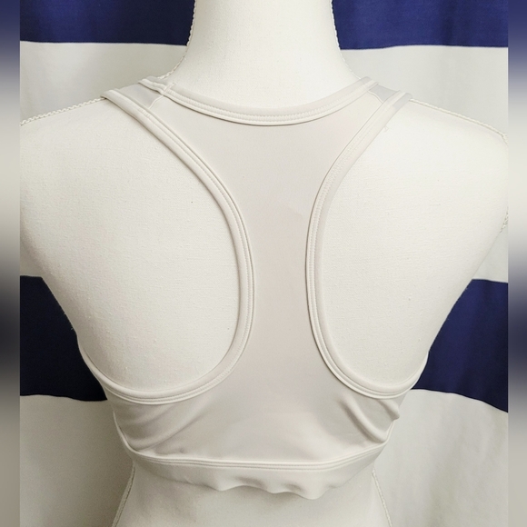 Nike Women's Dri-Fit White Sports Bra | Size Large - Picture 2 of 3